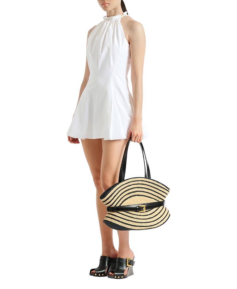 Balmain Flared Cotton Poplin Dress