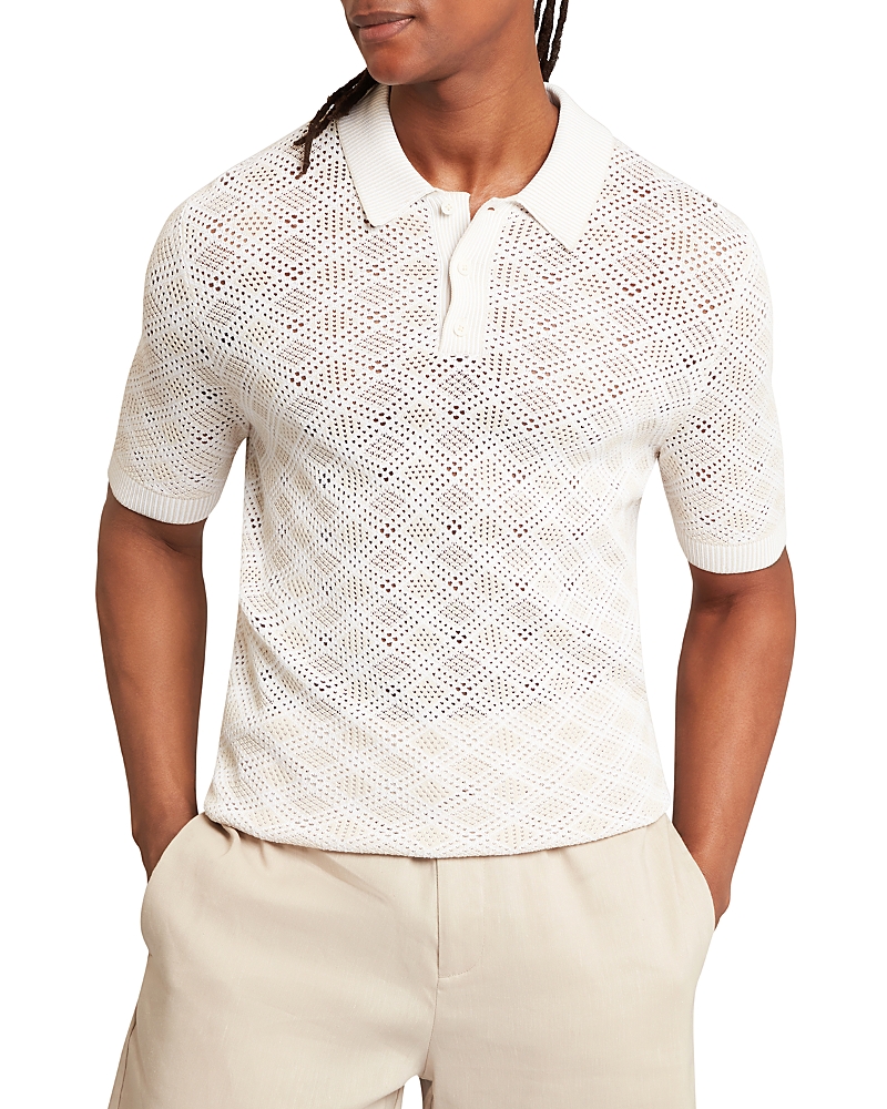 Ted Baker Geometric Stitch Polo Shirt