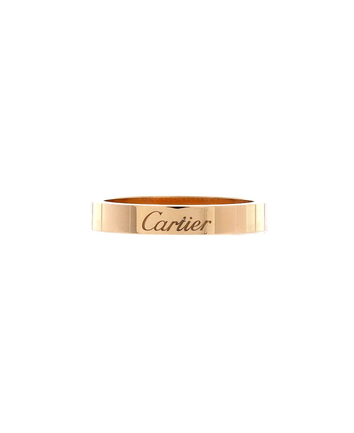 Pre-Owned Cartier 3mm C de Cartier Wedding Band Ring 18K Gold