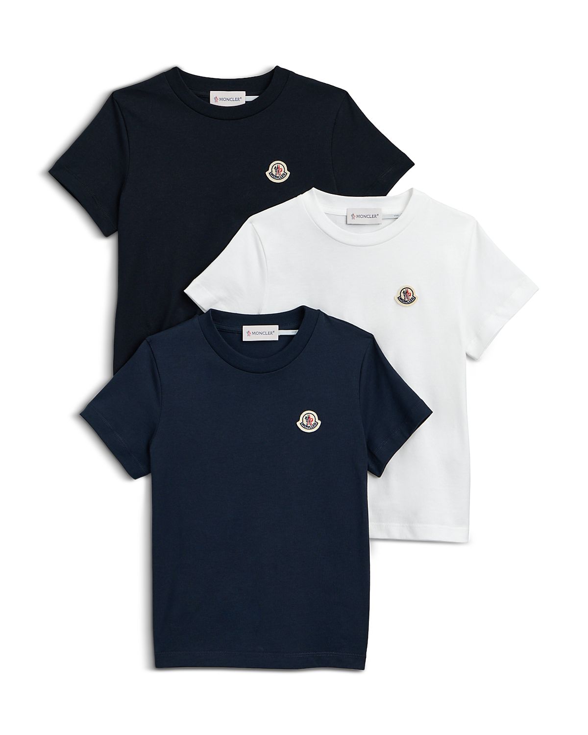 Moncler Boys Logo Tee, Pack of 3 - Little Kid, Big Kid