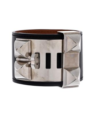 Pre-owned Pre-owned Hermes  Hermes Collier De Chien Bracelet Leather In Brown
