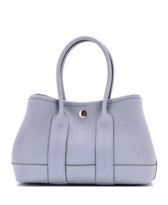 Pre-owned Pre-owned Hermes  Hermes 23 Neo Garden Party Tote Leather In Gray