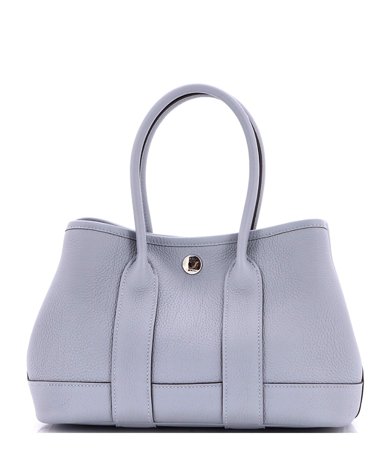 Pre-owned Pre-owned Hermes Hermes 23 Neo Garden Party Tote Leather In Gray