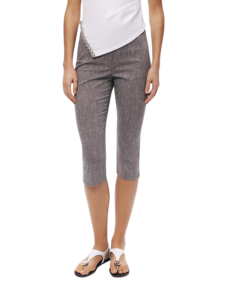 Nocturne Tailored Linen Blend Capri Pants