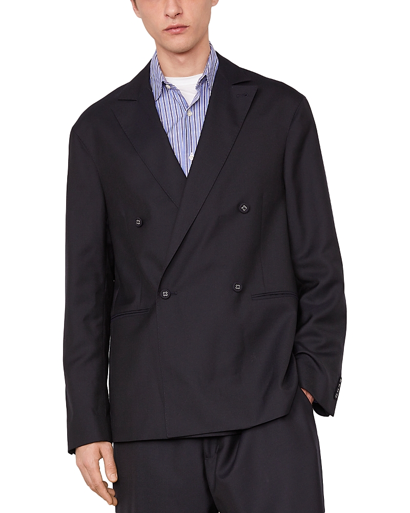 Officine Generale Peak Lapel Double Breasted Jacket