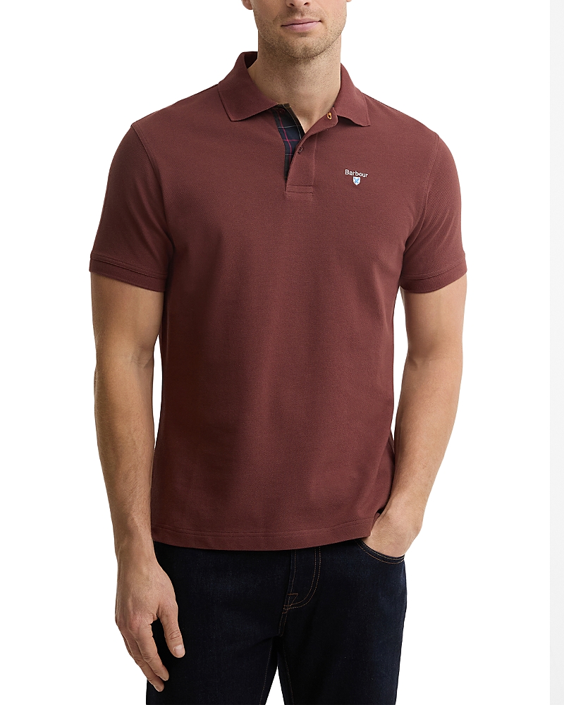 Barbour Tartan Pique Logo Polo Shirt