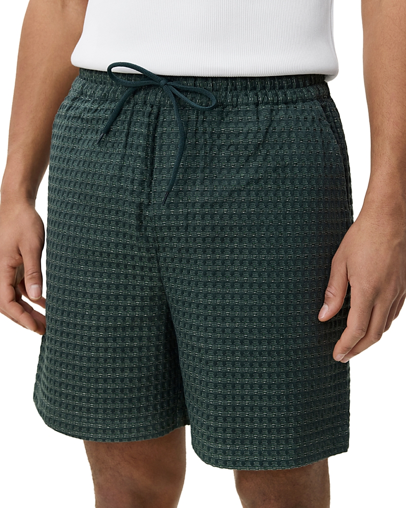 Les Deux Seersucker Check 6.3 Drawstring Shorts