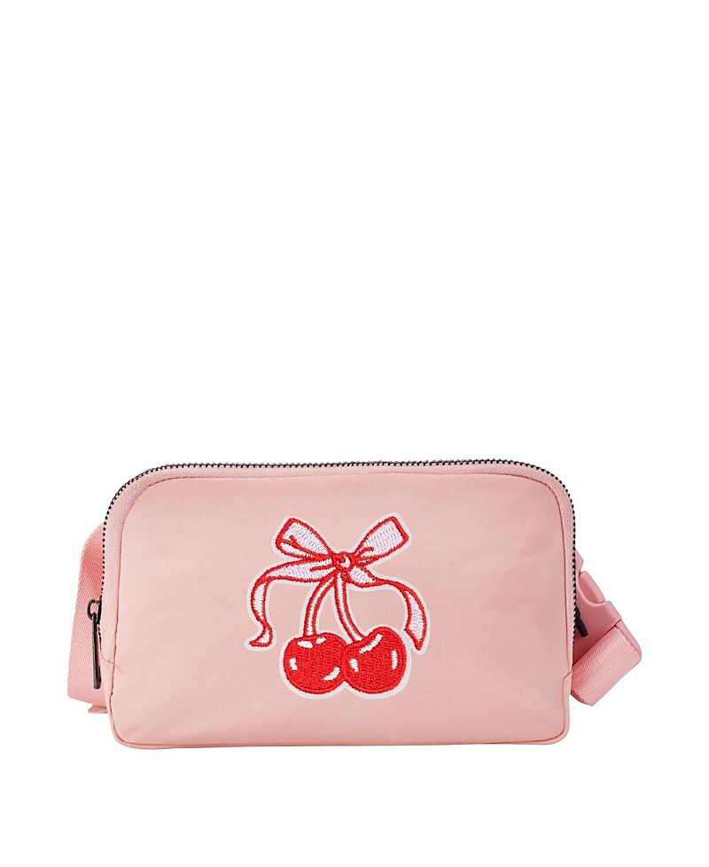 Sweet Wink Girls' Cherry Coquette Patch Belt Bag - Little Kid, Big Kid