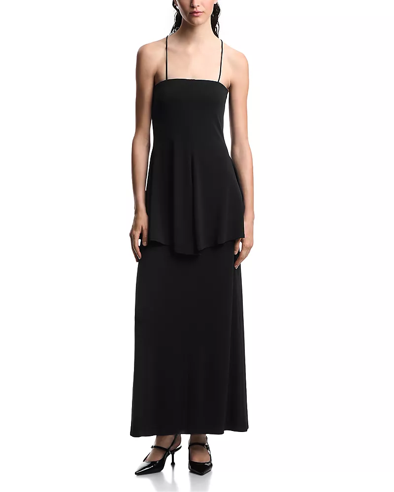 Emporio Armani Square Neck Maxi Dress