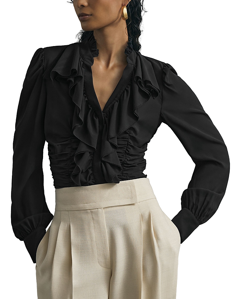 Reiss Laverna Silk Stretch Blouse