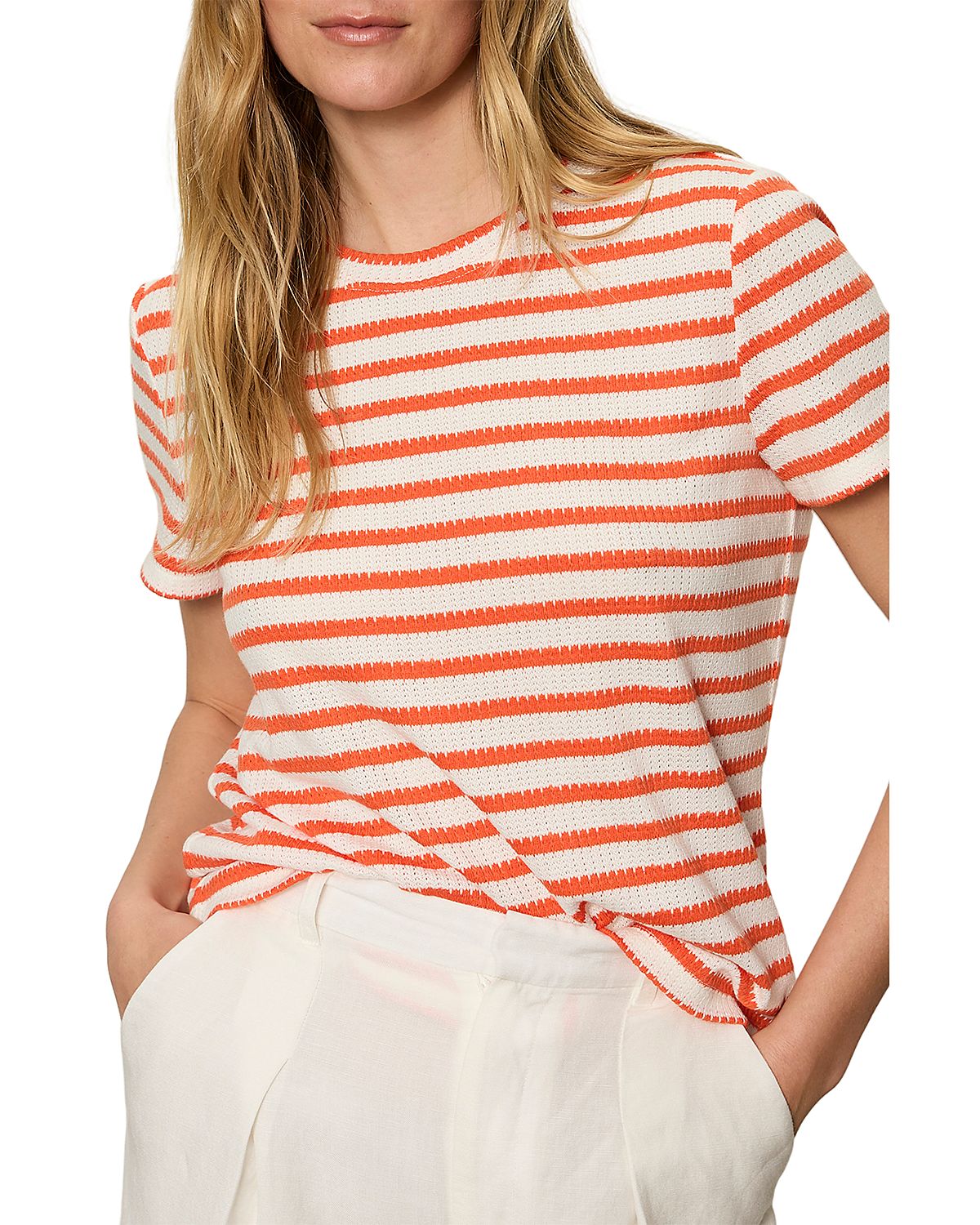 Sanctuary Perfect Textured Striped Tee