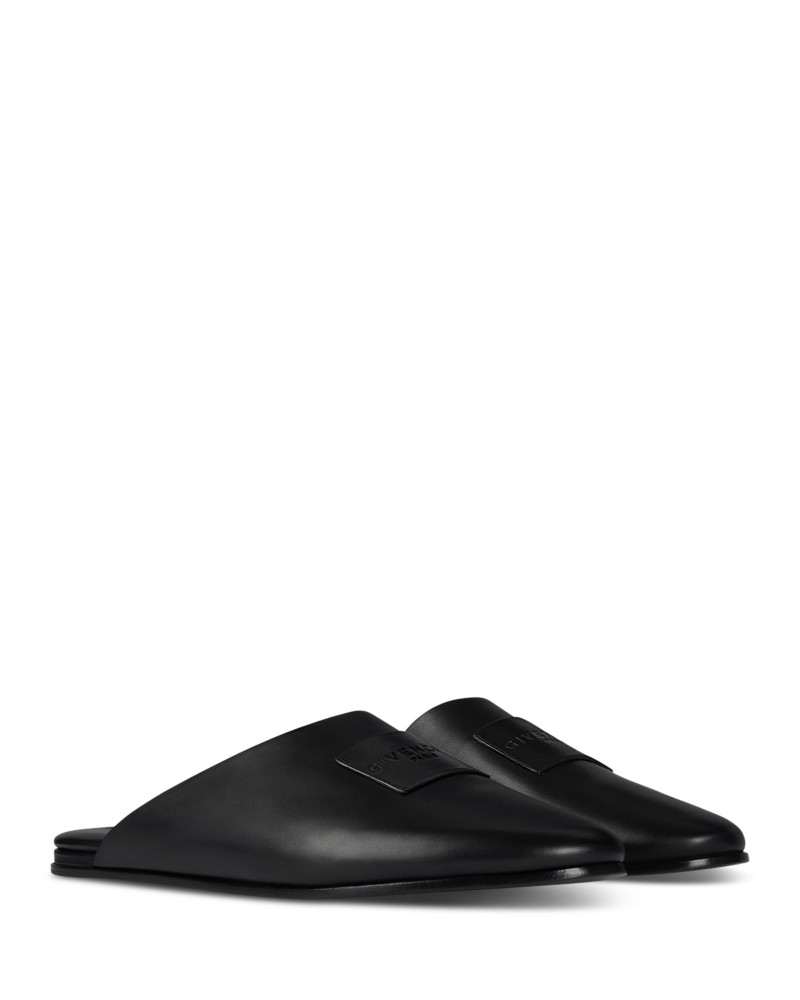 Givenchy Women's Label Padded Mules in Black