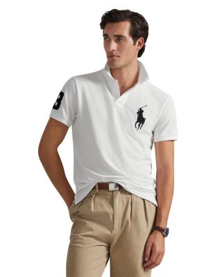 Polo Ralph Lauren Big Pony Custom Slim Fit Mesh Polo Shirt