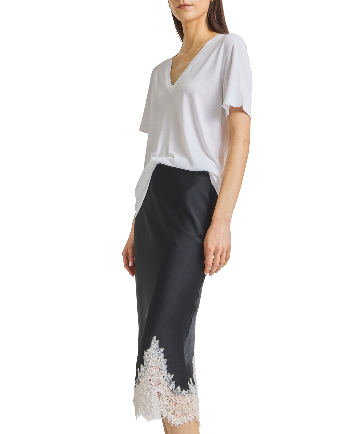 Talia Lace Trim Skirt