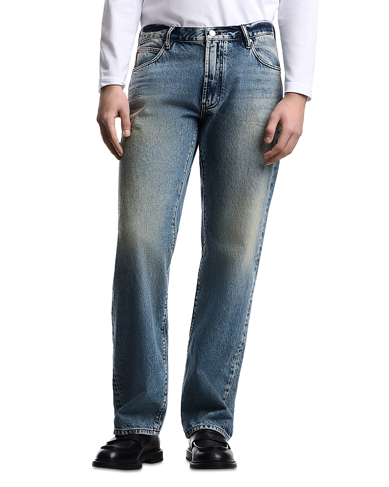 Emporio Armani Comfort Fit Pure Cotton Jeans in Medium Blue Denim