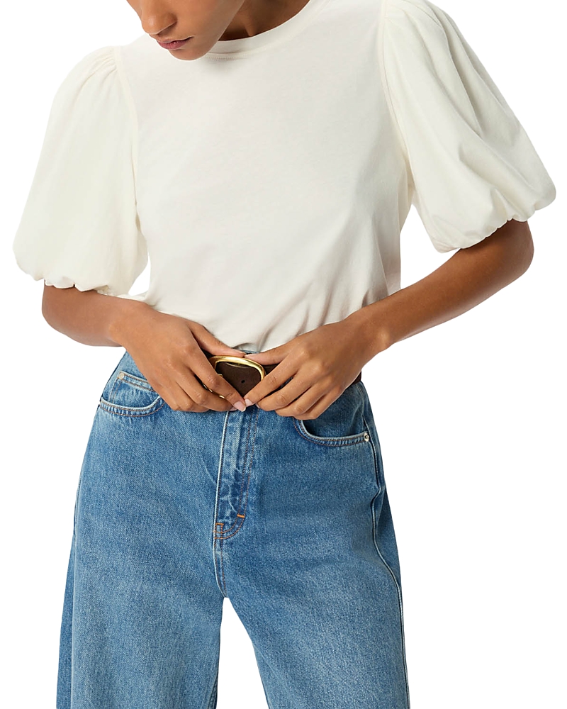 Whistles Puff Sleeve Detail Tee