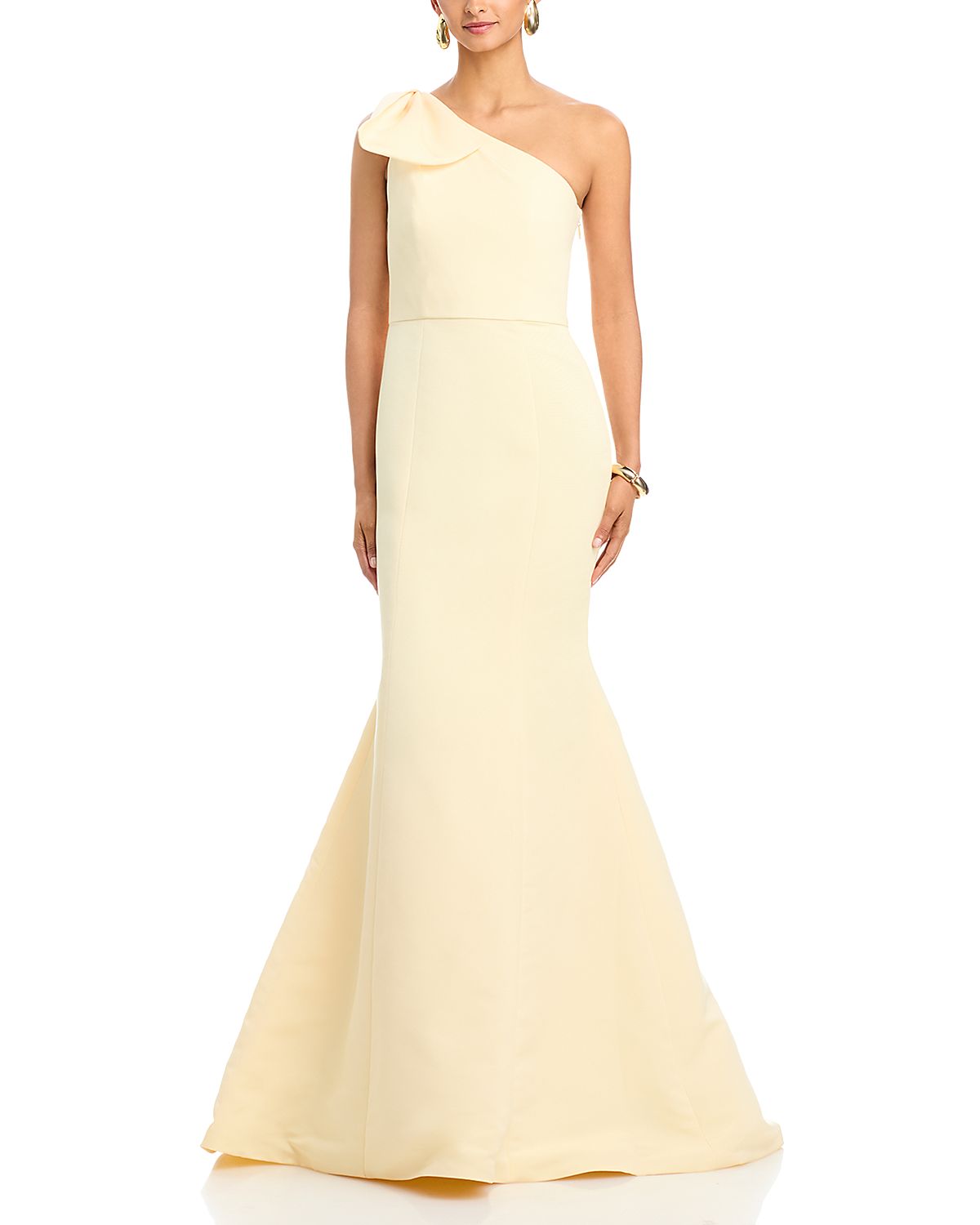 Amsale Sierra One Shoulder Dress