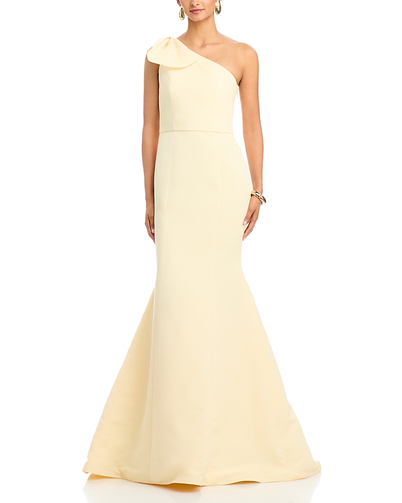 Amsale Sierra One Shoulder Dress