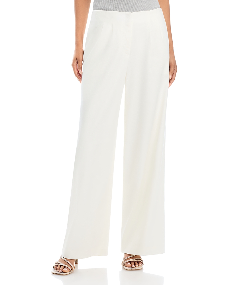 Donna Karan New York Pleated Wide Leg Pants