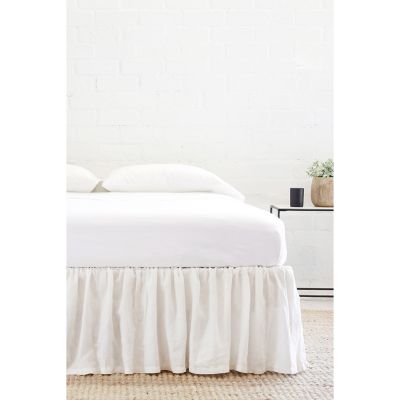 Gathered Linen Bedskirt