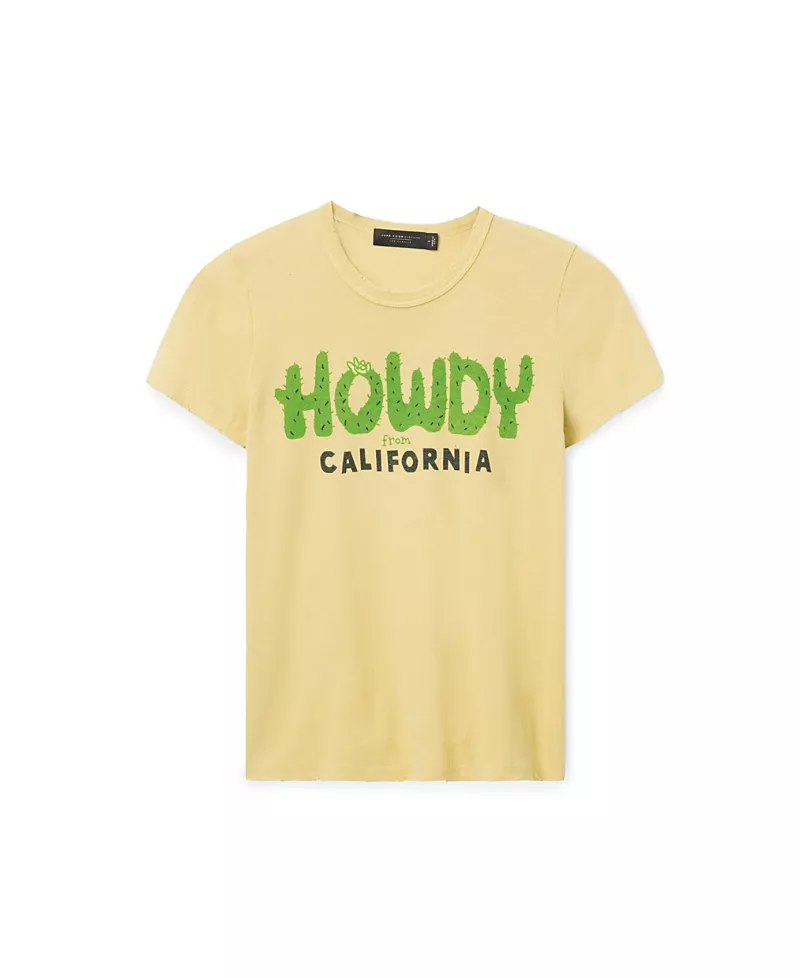 Junk Food Clothing Women's Howdy From California Original Tee