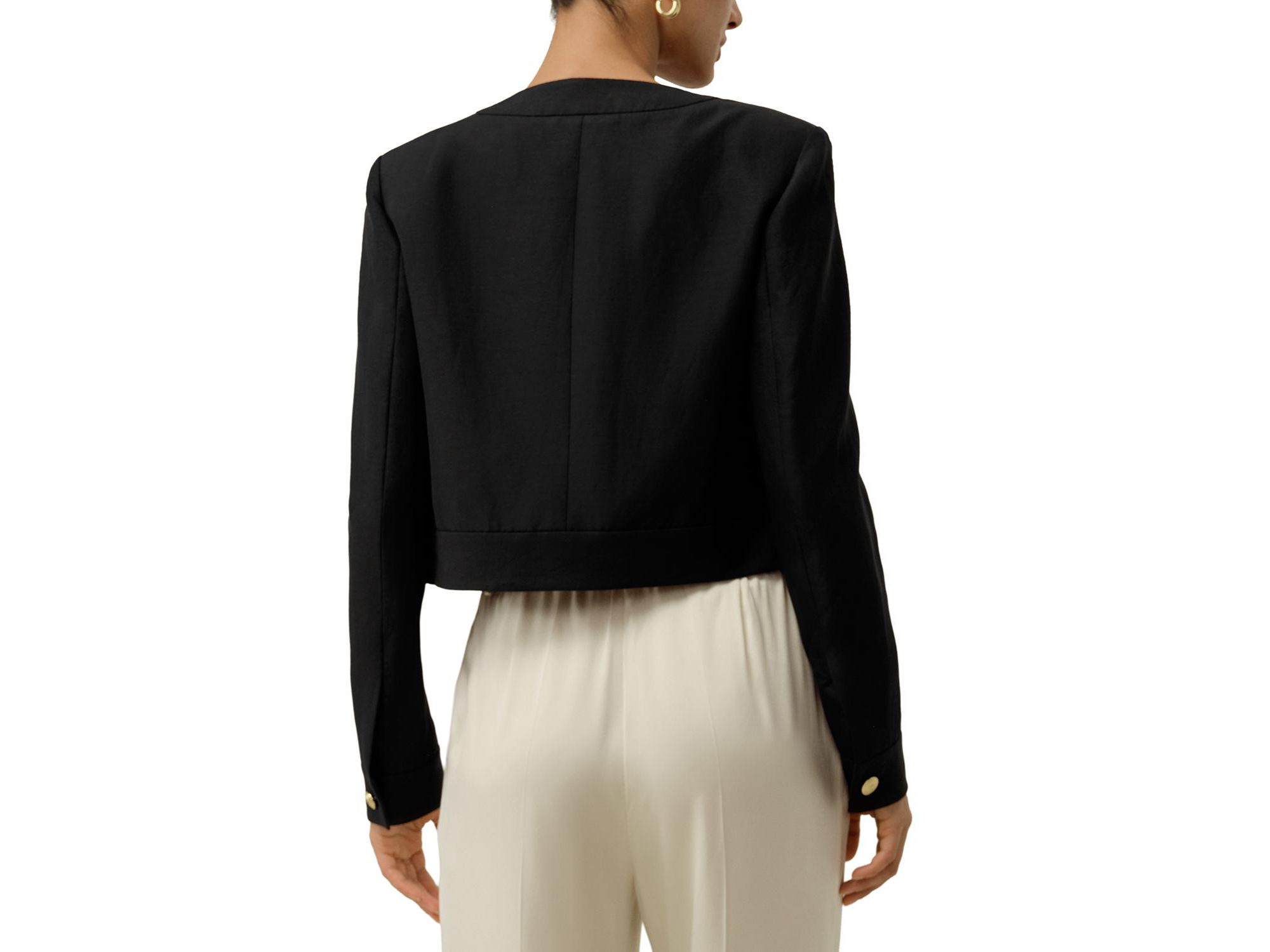 Mara Jacket in Silk Linen — Image 3