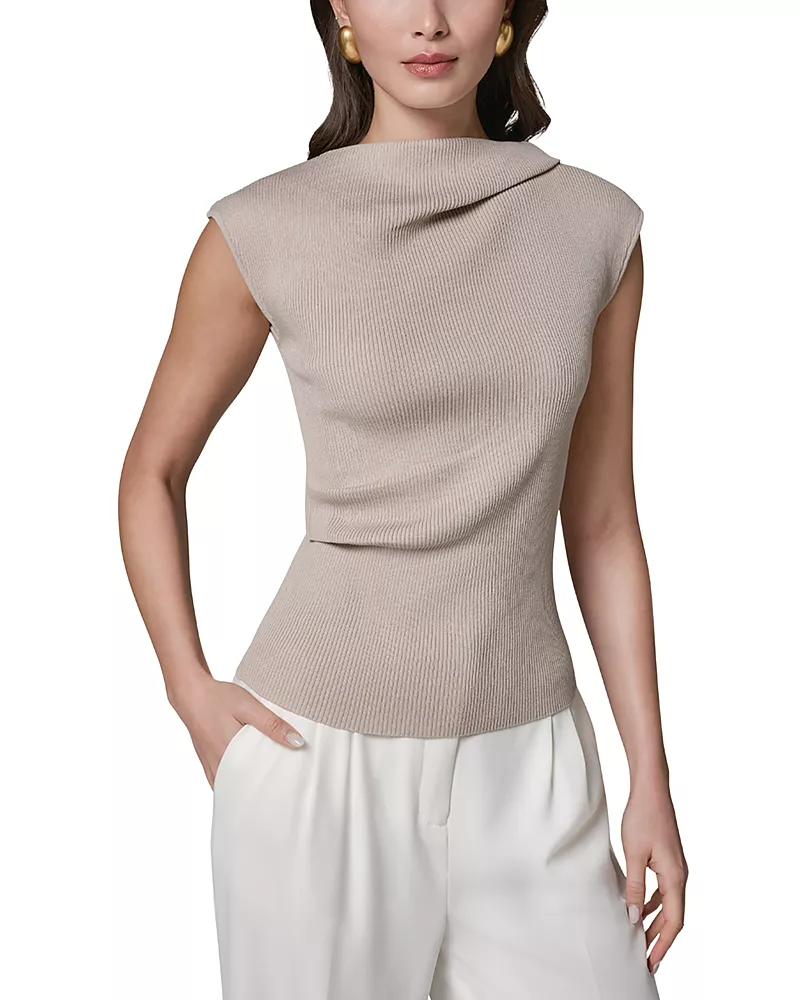 Donna Karan New York Asymmetric Sweater Top