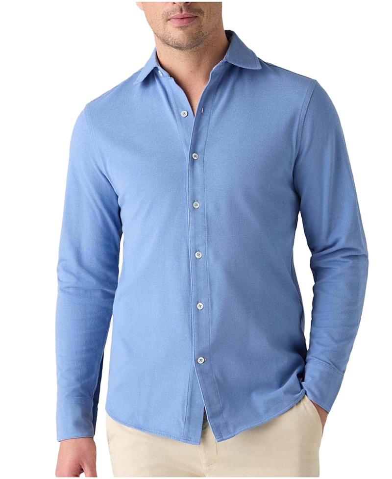 Robert Talbott Foster Long Sleeve Knit Shirt