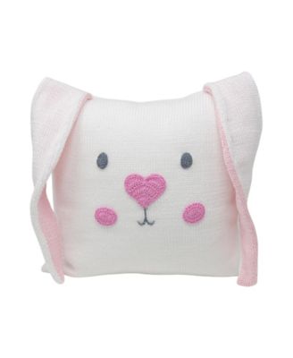  Knit Cotton Bunny Face 10 "Pillow