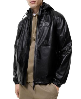  Leather Clapton Hooded Jacket