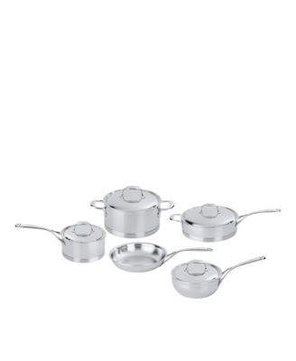 Demeyere Atlantis 7 Stainless Steel Cookware, Set Of 9 In Silver