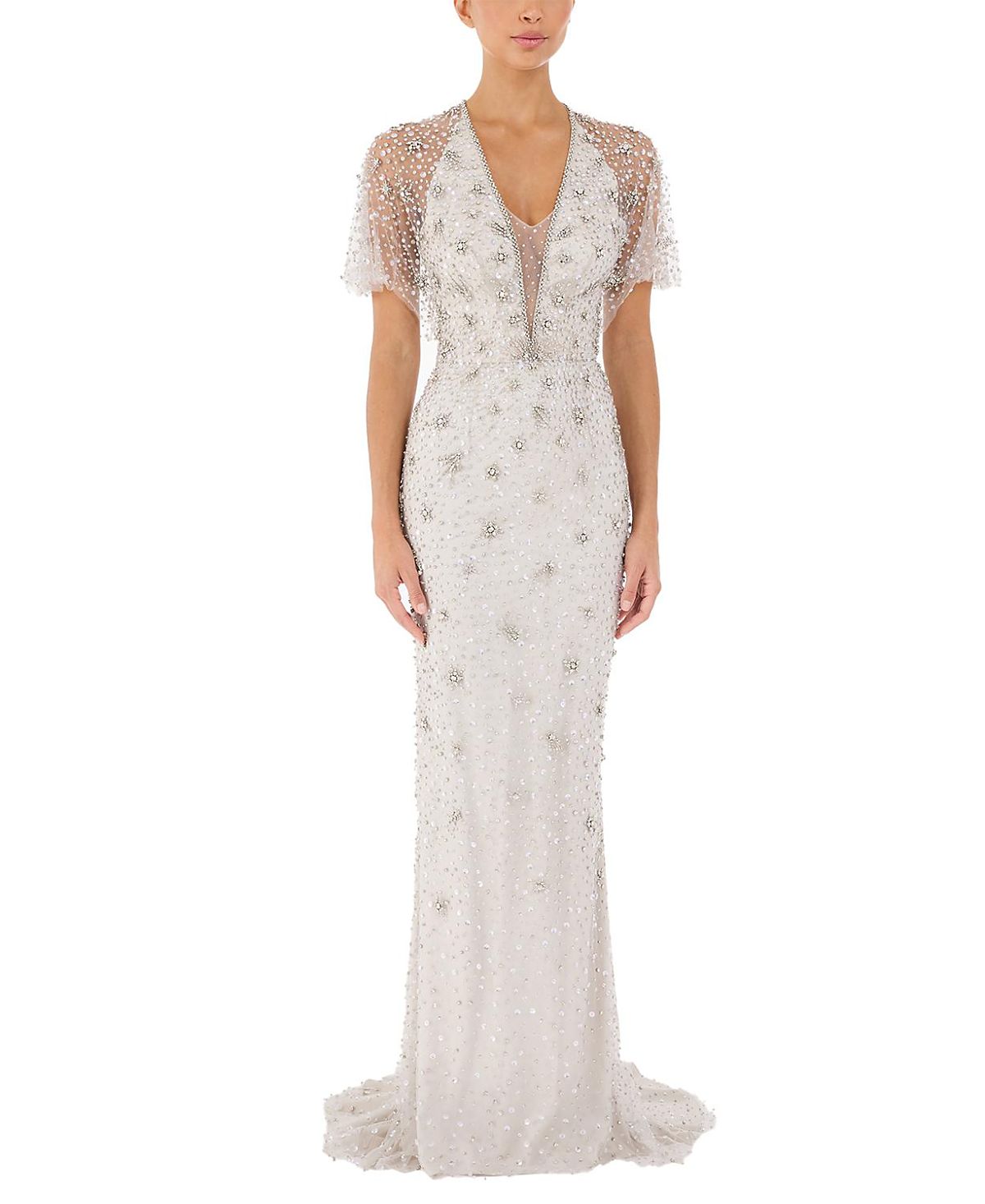Jenny Packham Sofie Crystal-Embellished Gown