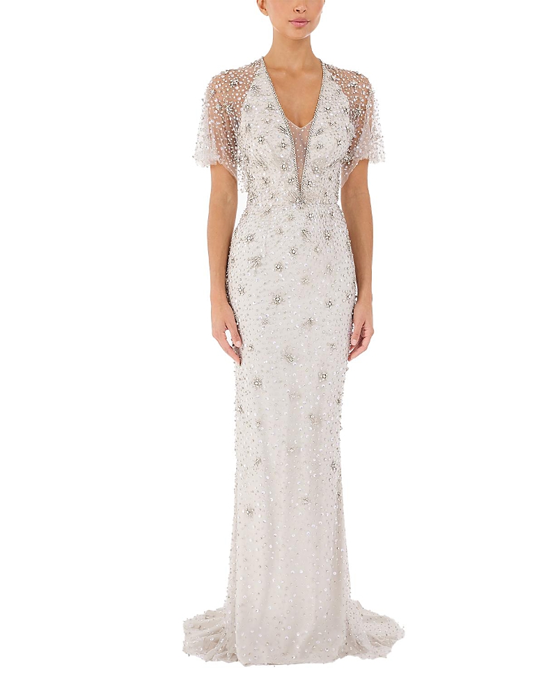 Jenny Packham Sofie Crystal-Embellished Gown