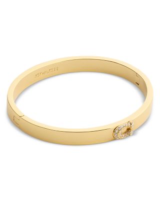 Pav&eacute; Signature C Bangle Bracelet