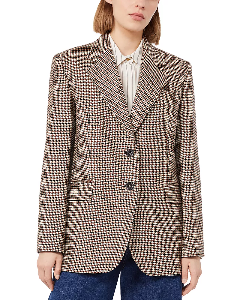 Max Mara Studio Mstsalice Wool Longline Blazer