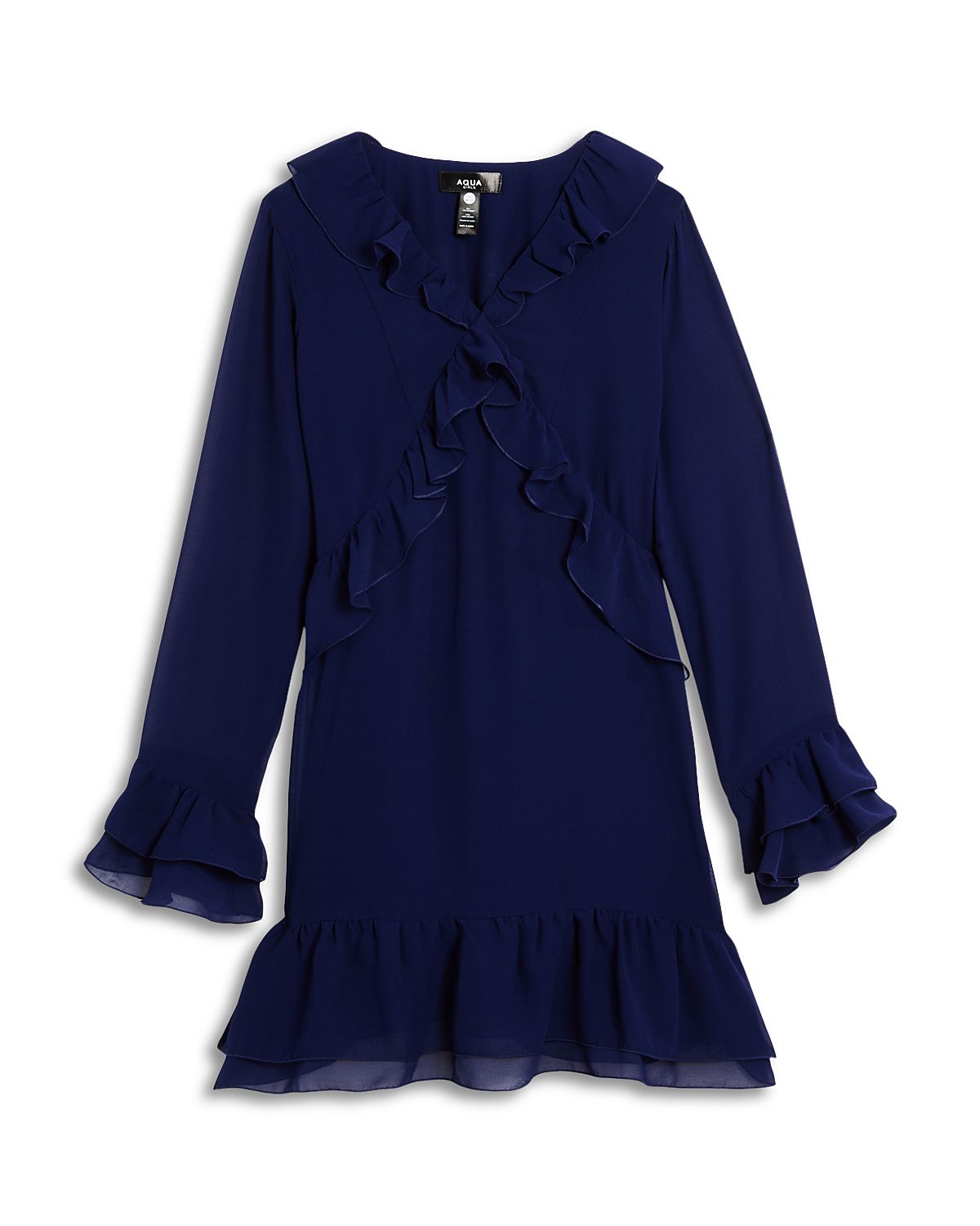 Aqua Girls' Ruffled Dress, Big Kid - Exclusive