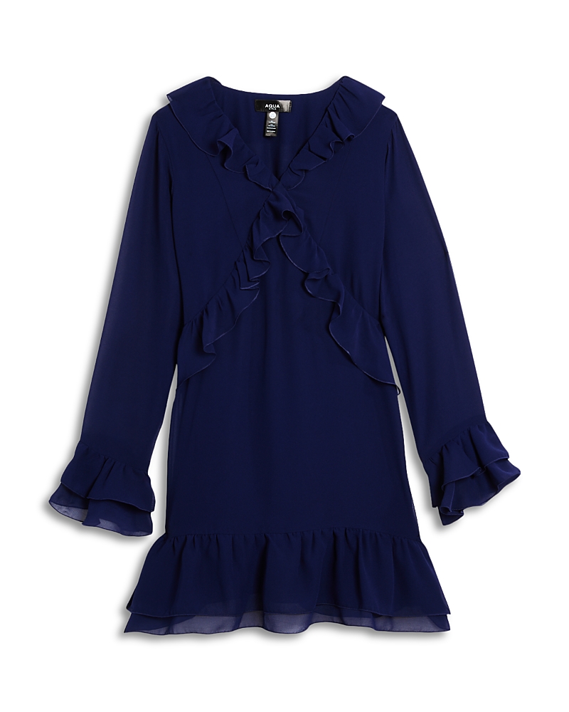 Aqua Girls' Ruffled Dress, Big Kid - Exclusive