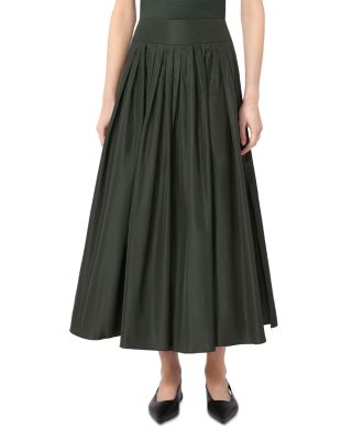 Smmromina Drak Green Pleated Skirt