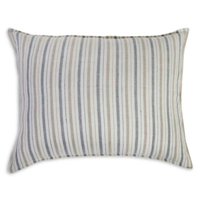 Naples Linen Striped Big Pillow, 28" x 36"