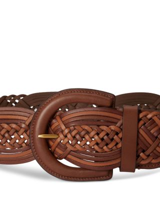 Ralph Lauren Braided Vachetta Leather Wide Belt  display picture 1