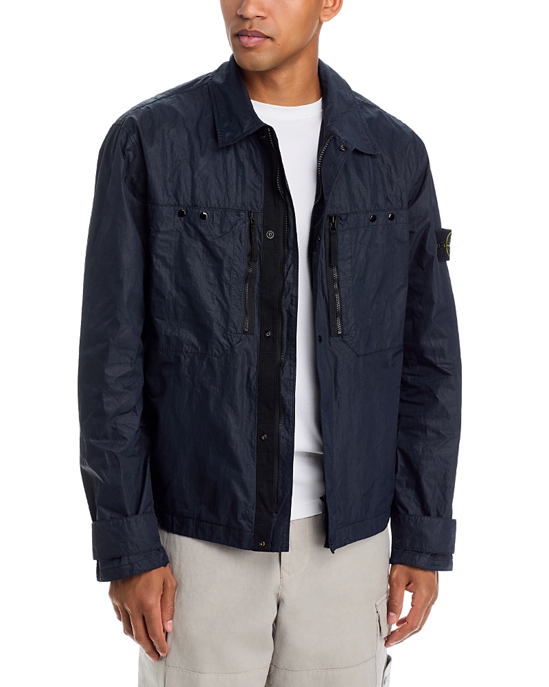 Stone Island Garment Dyed Nylon Micro Twill Overshirt