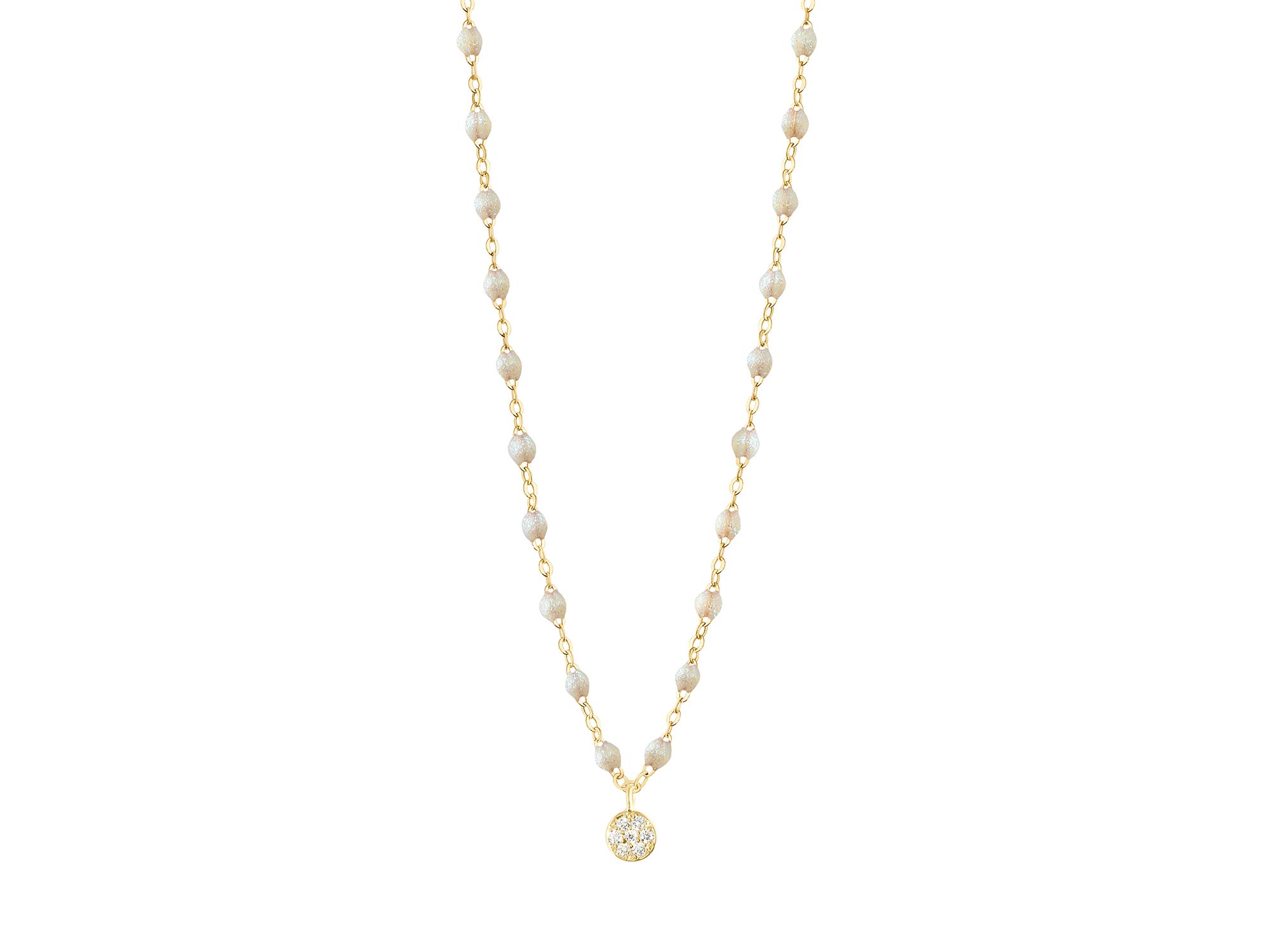 18K Yellow Gold Classic Puce Diamond Necklace, 0.07 tcw - Image 1