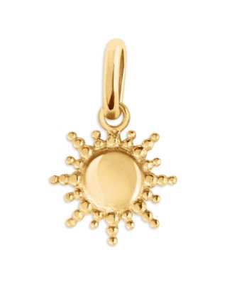 18K Yellow Gold Sun Pendant