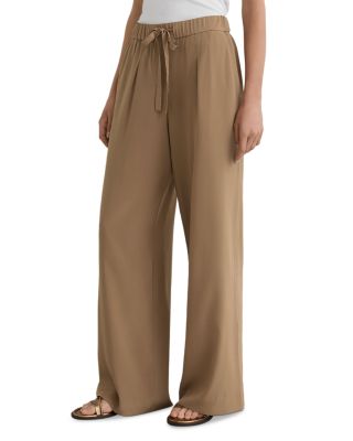 Silk Wide Leg Pants