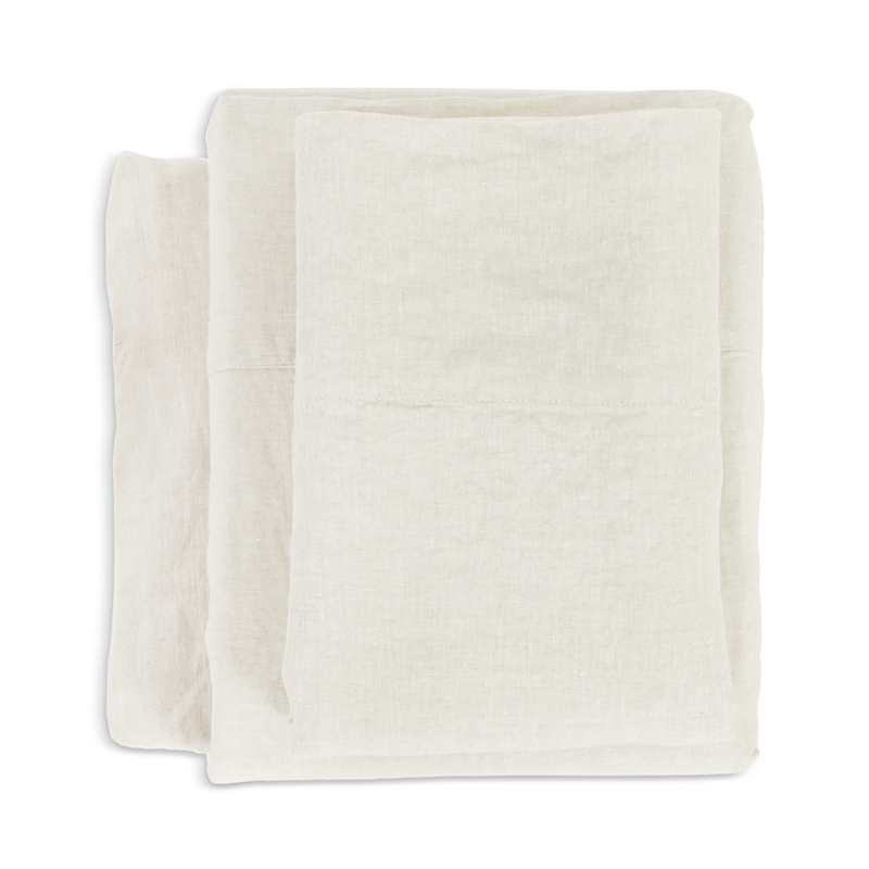 Pom Pom At Home Linen Sheet Set, Queen In Cream