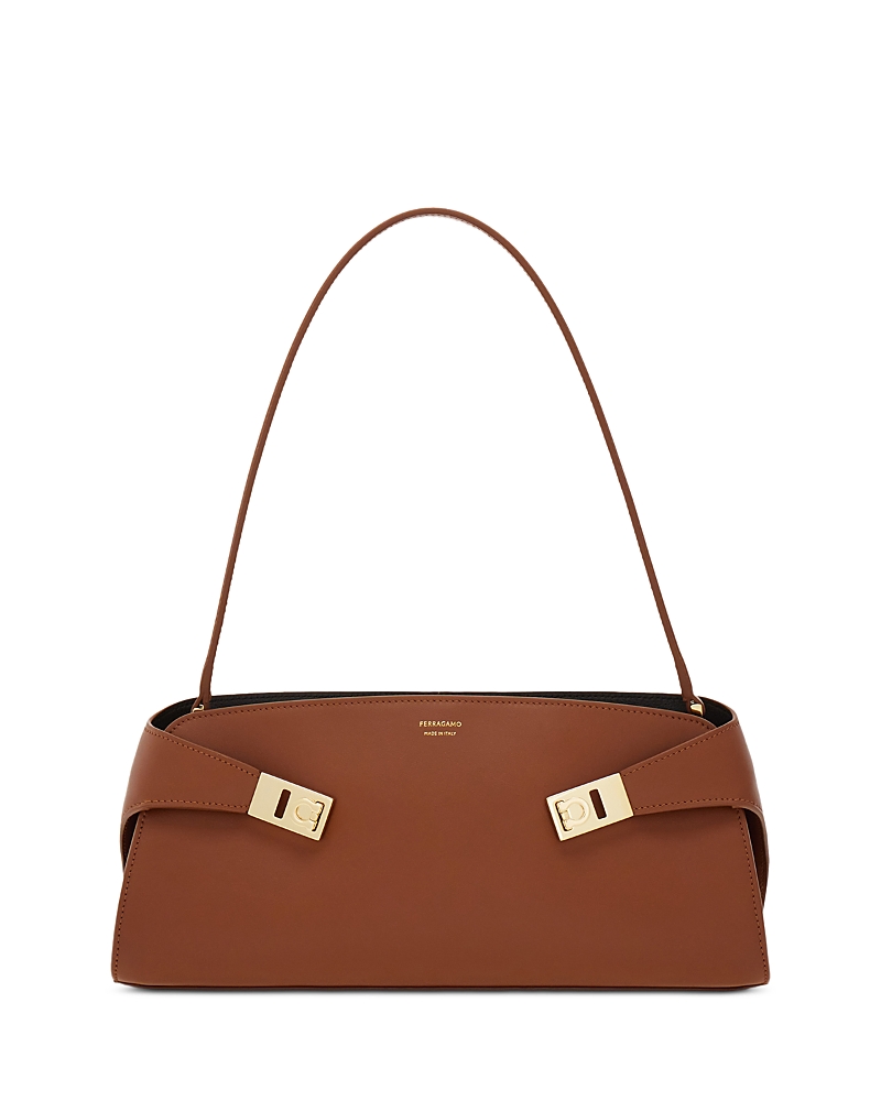 Ferragamo Hug East West Leather Shoulder Bag · OS