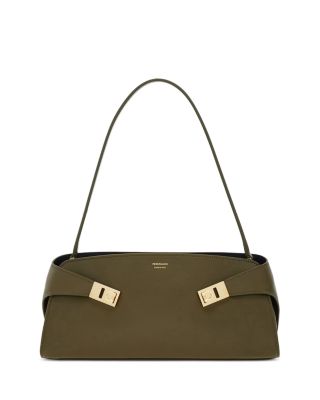 Ferragamo Hug East West Leather Shoulder Bag