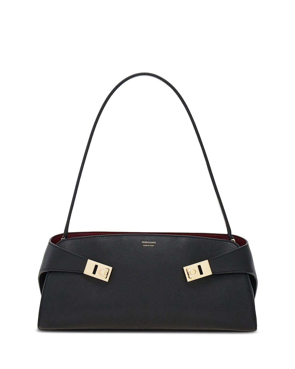 Ferragamo Hug East West Leather Shoulder Bag