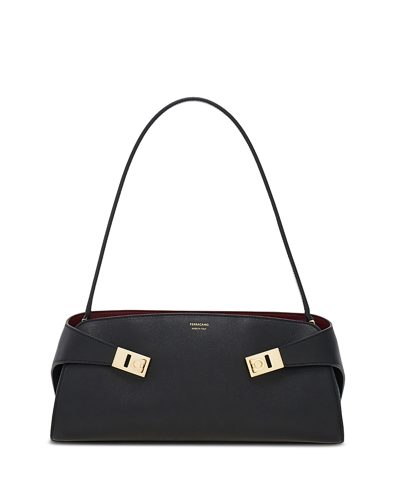 Ferragamo Hug East West Leather Shoulder Bag