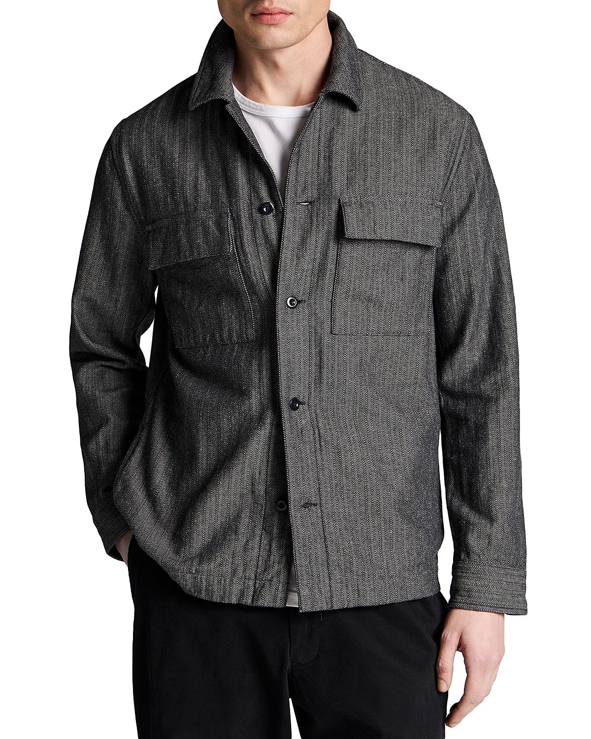 Vince Herringbone Overshirt